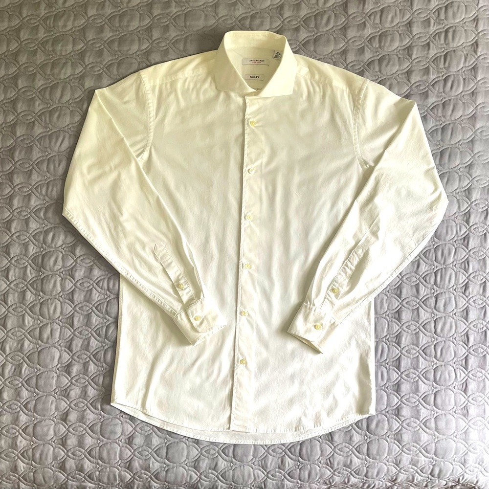 Isaak Mizrahi white dress shirt